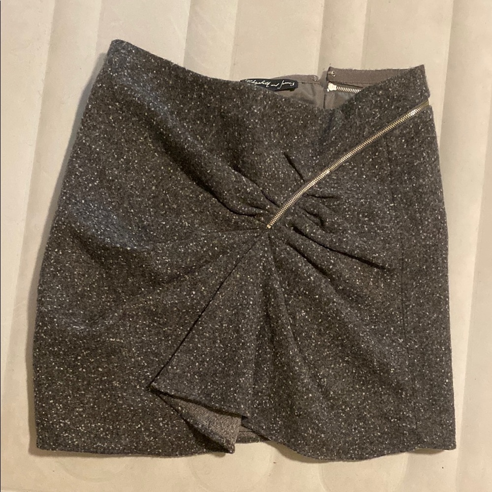 Elizabeth & James Gray Mini Skirt